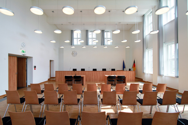 Innenansicht des Jacob-Grimm-Saales des Bundessozialgerichts